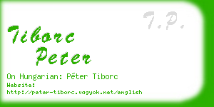 tiborc peter business card